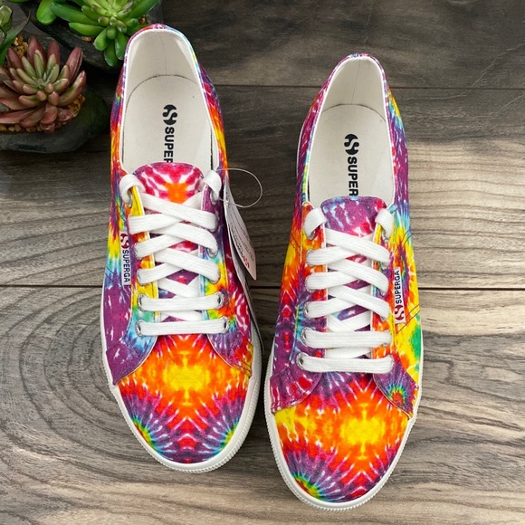 NEW Superga 2790 Colorful Tie Dye Platform Sneaker - Picture 3 of 9